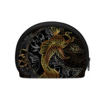 Golden Spiritual Koi Fish Print Coin Purse