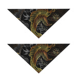 Golden Spiritual Koi Fish Print Dog Bandana