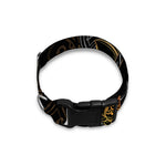 Golden Spiritual Koi Fish Print Dog Collar