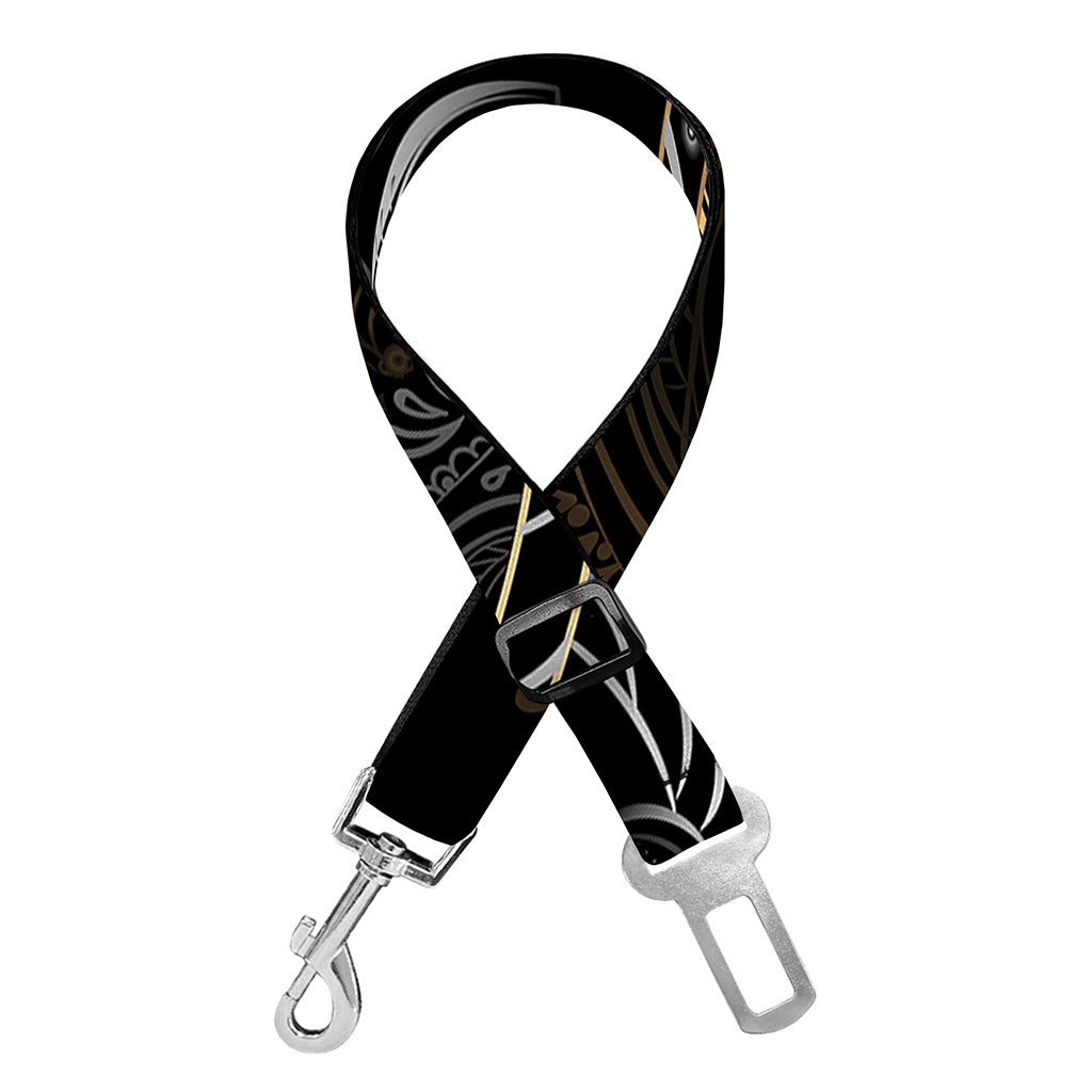 Golden Spiritual Koi Fish Print Dog Seat Belt