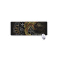 Golden Spiritual Koi Fish Print Extended Mouse Pad