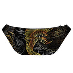 Golden Spiritual Koi Fish Print Fanny Pack