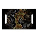 Golden Spiritual Koi Fish Print Golf Cart Seat Cover