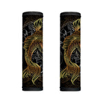 Golden Spiritual Koi Fish Print Handle Covers