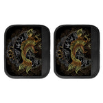 Golden Spiritual Koi Fish Print Handle Covers