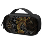Golden Spiritual Koi Fish Print Insulin Cooler Travel Case