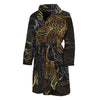 Golden Spiritual Koi Fish Print Men's Bathrobe