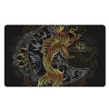 Golden Spiritual Koi Fish Print Polyester Doormat