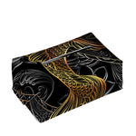 Golden Spiritual Koi Fish Print Rectangle Tissue Box Cover