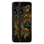 Golden Spiritual Koi Fish Print Refrigerator Handle Covers