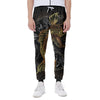 Golden Spiritual Koi Fish Print Scuba Joggers