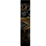 Golden Spiritual Koi Fish Print Table Runner