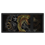 Golden Spiritual Koi Fish Print Trifold Wallet