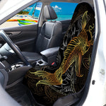 Golden Spiritual Koi Fish Print Waterproof Car Seat Cover