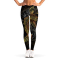 Golden Spiritual Koi Fish Print Women's Leggings
