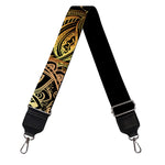 Golden Spiritual Lotus Print Bag Strap