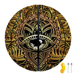 Golden Spiritual Lotus Print Basketball