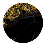 Golden Spiritual Lotus Print Basketball