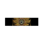 Golden Spiritual Lotus Print Bed Runner