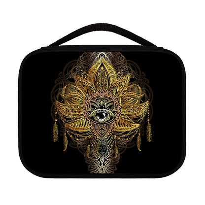 Golden Spiritual Lotus Print Classic Bible Case