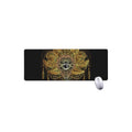 Golden Spiritual Lotus Print Extended Mouse Pad