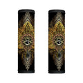 Golden Spiritual Lotus Print Handle Covers