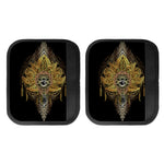 Golden Spiritual Lotus Print Handle Covers