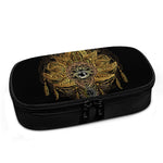 Golden Spiritual Lotus Print Insulin Cooler Travel Case