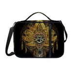 Golden Spiritual Lotus Print Shoulder Strap Bible Bag