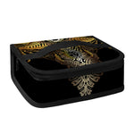 Golden Spiritual Lotus Print Small Lunch Bag