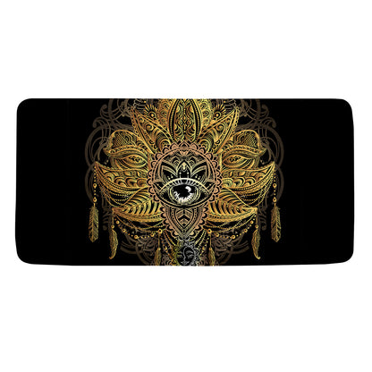 Golden Spiritual Lotus Print Towel