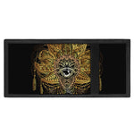 Golden Spiritual Lotus Print Trifold Wallet