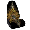 Golden Spiritual Lotus Print Waterproof Car Seat Cover