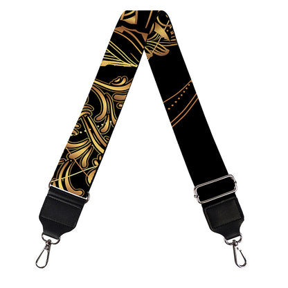 Golden Spiritual Owl Print Bag Strap