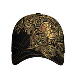 Golden Spiritual Owl Print Baseball Cap
