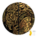 Golden Spiritual Owl Print Basketball