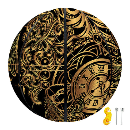 Golden Spiritual Owl Print Basketball