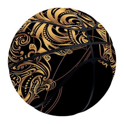 Golden Spiritual Owl Print Basketball