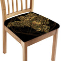 Golden Spiritual Owl Print Chair Cushion Cover