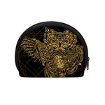 Golden Spiritual Owl Print Coin Purse