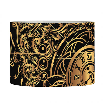 Golden Spiritual Owl Print Drum Lamp Shade