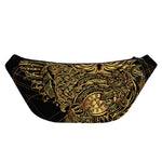 Golden Spiritual Owl Print Fanny Pack