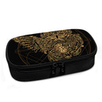 Golden Spiritual Owl Print Insulin Cooler Travel Case