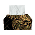 Golden Spiritual Owl Print Rectangle Tissue Box Cover