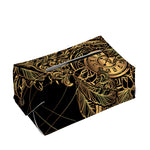Golden Spiritual Owl Print Rectangle Tissue Box Cover
