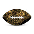 Golden Spiritual Owl Print Rugby Ball