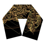 Golden Spiritual Owl Print Scarf