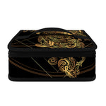 Golden Spiritual Owl Print Small Lunch Bag