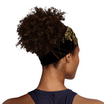 Golden Spiritual Owl Print Sports Headband