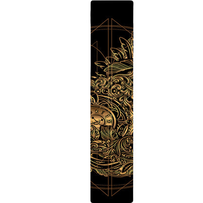 Golden Spiritual Owl Print Table Runner
